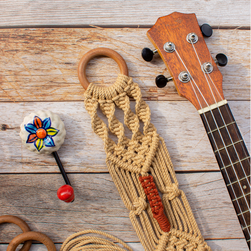 Brown Ukulele hanger