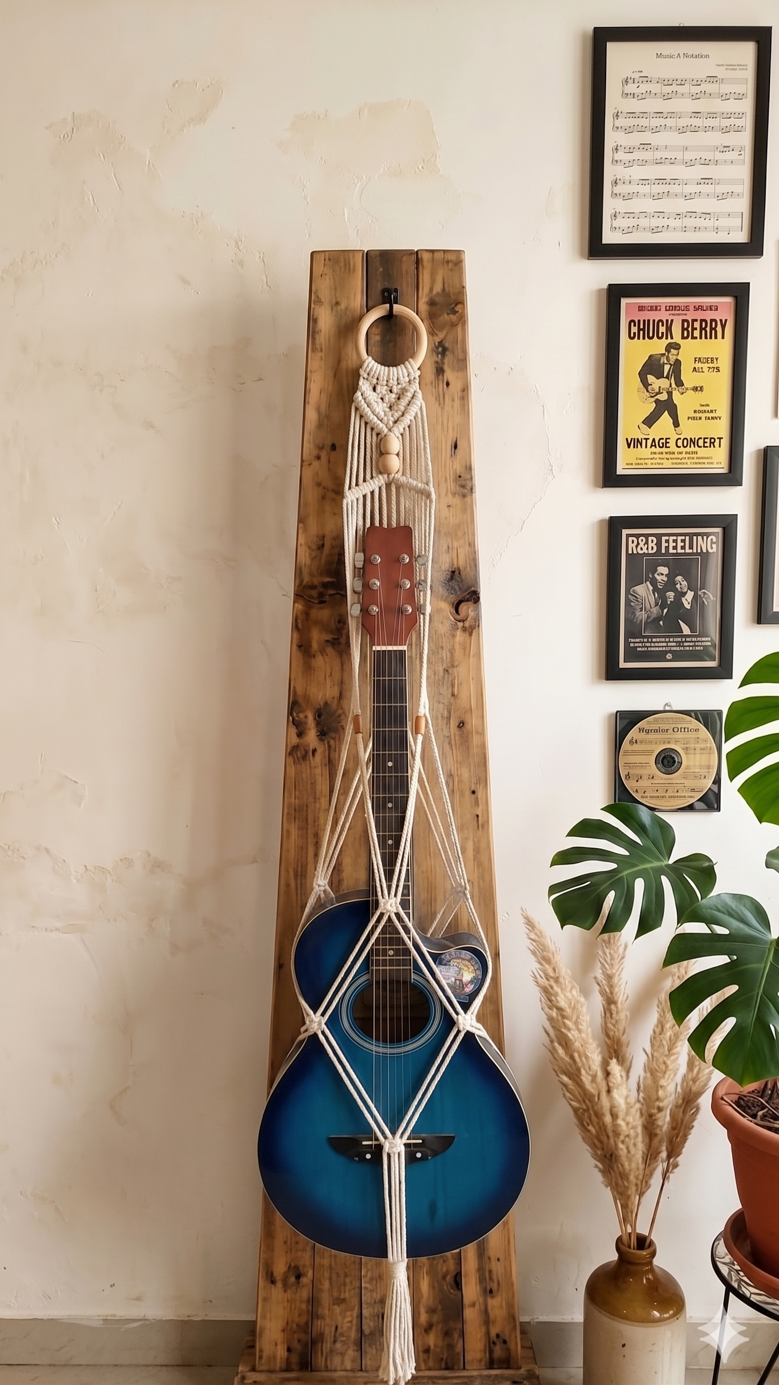 Off White Guitar Hanger
