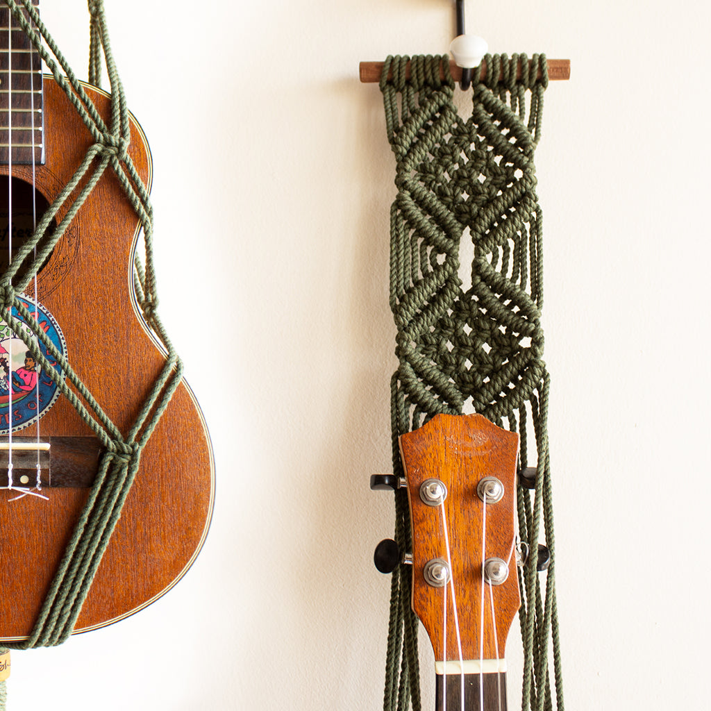 Green Ukulele hanger