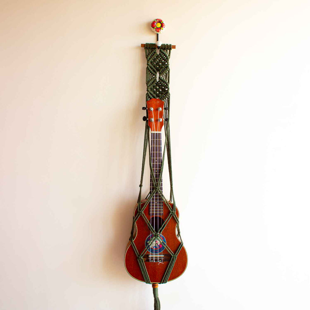 Green Ukulele hanger